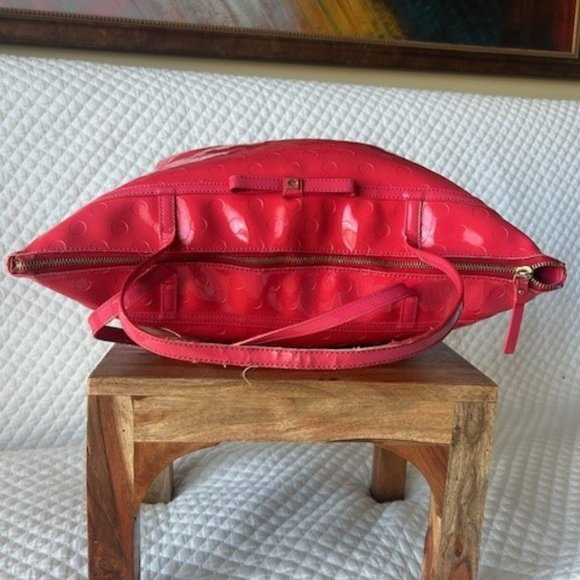 Kate Spade Sophie Red Patent leather tote shoulder bag - Picture 6 of 10